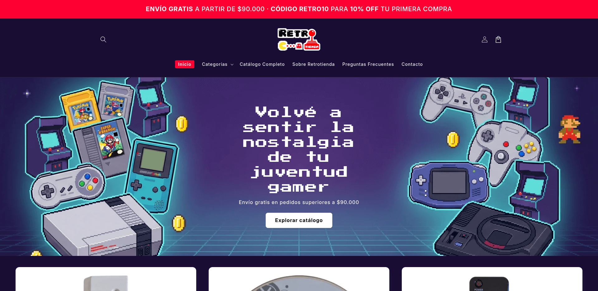 Tienda online Retro Tienda: Consolas, juegos y accesorios retro