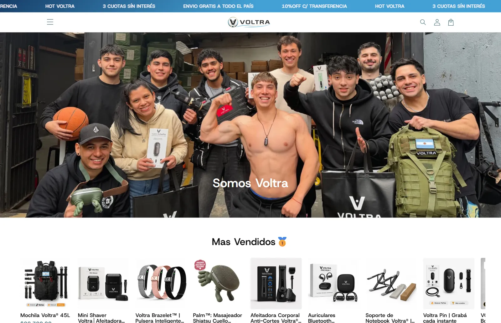 Tienda online de Voltra