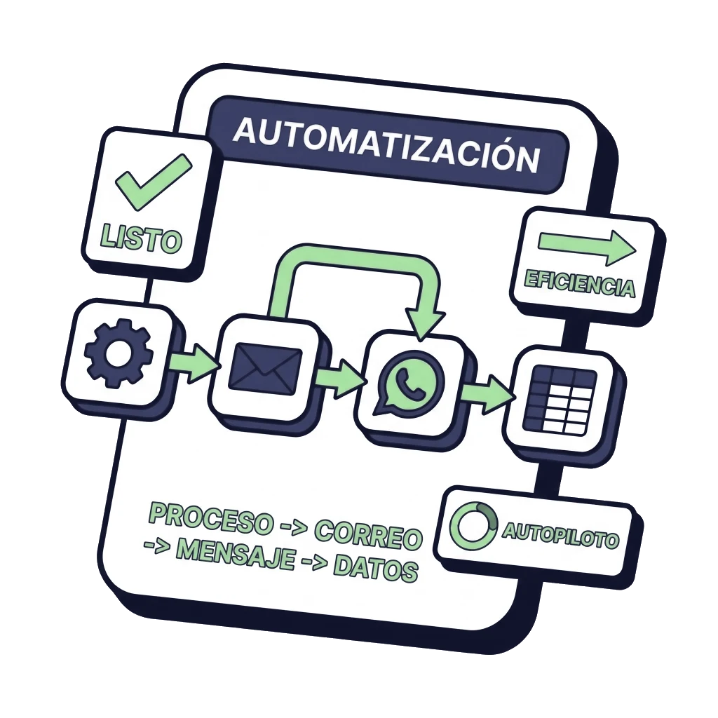 Flujo de automatización con sistemas conectados